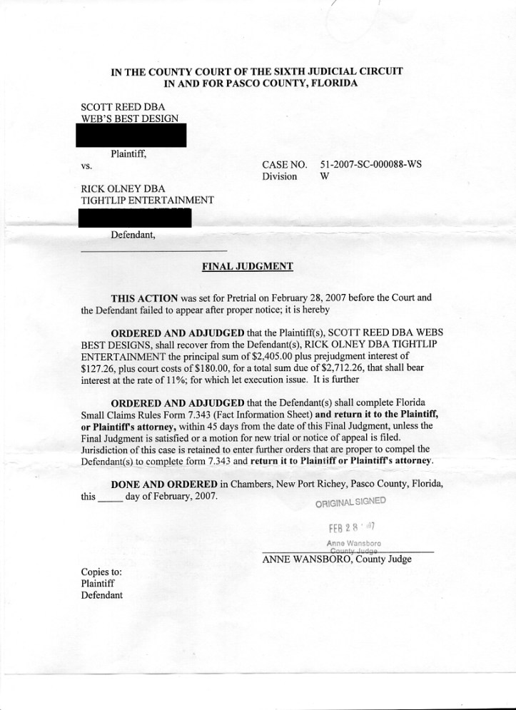 scott reed judgement