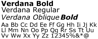 verdana